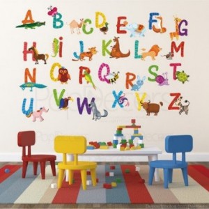 Autocollants décoratifs - Lettres de l'alphabet