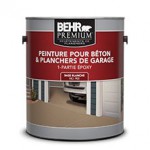 Gallon de peinture Behr pour le béton et plancher de garage